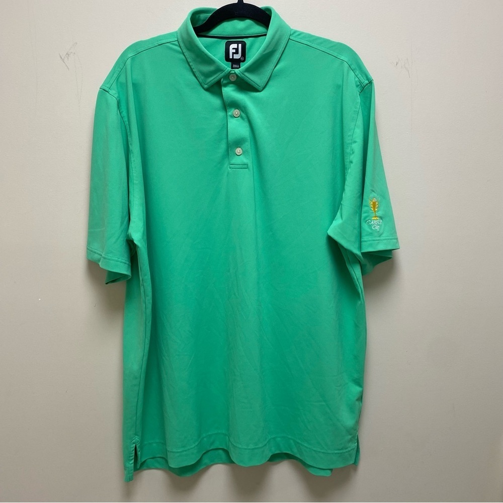 Foot Joy FJ Performance Stretch Golf Carson Cup Polo Men’s Spearmint XL